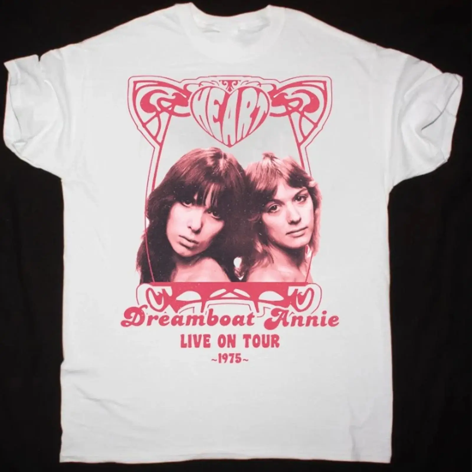 Women'S Fashion In The 70S - Maglietta Heart Band Dreamboat Annie Tour