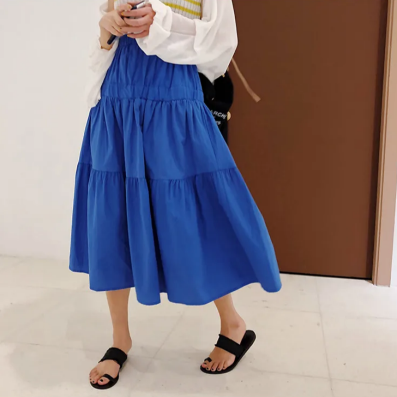 Pleated Skirt Women - Gonna lunga estiva da donna taglie