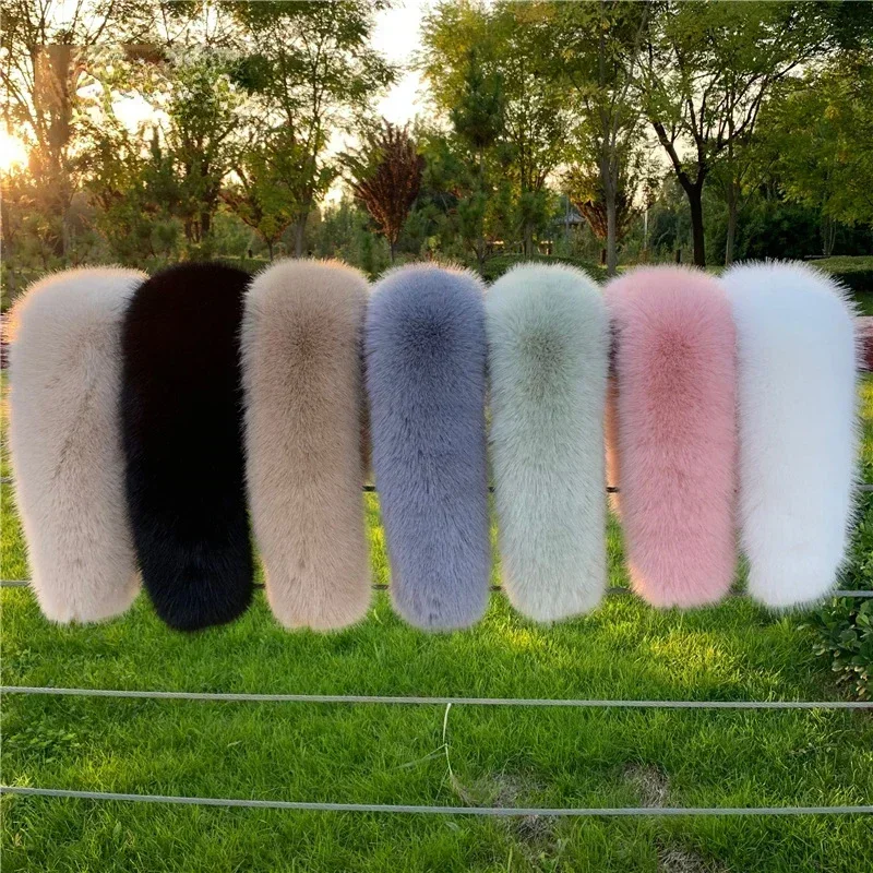 Women'S Fashion Parka - Collo in pelliccia di volpe sintetica