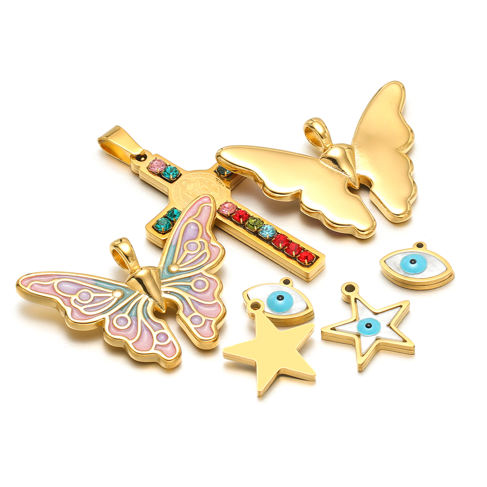 Women Fashion Jewellery - 5 pz/lotto Smalto In Acciaio Inox