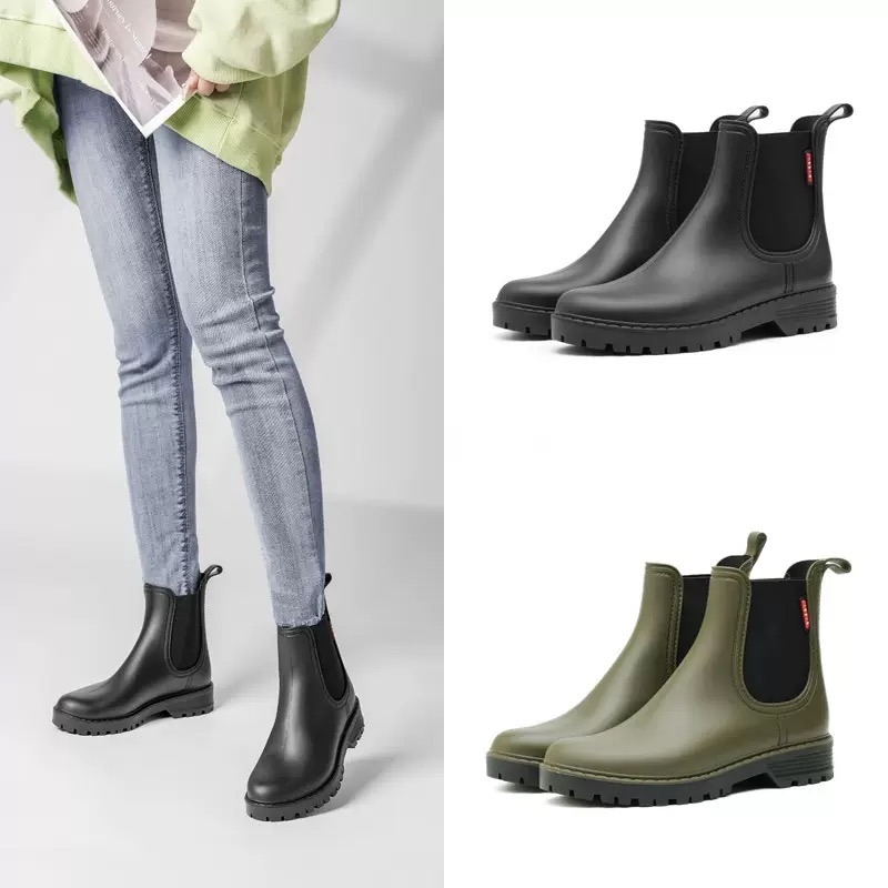 Women'S Fashion Rain Boots - Stivali da Pioggia Corti Antiscivolo da