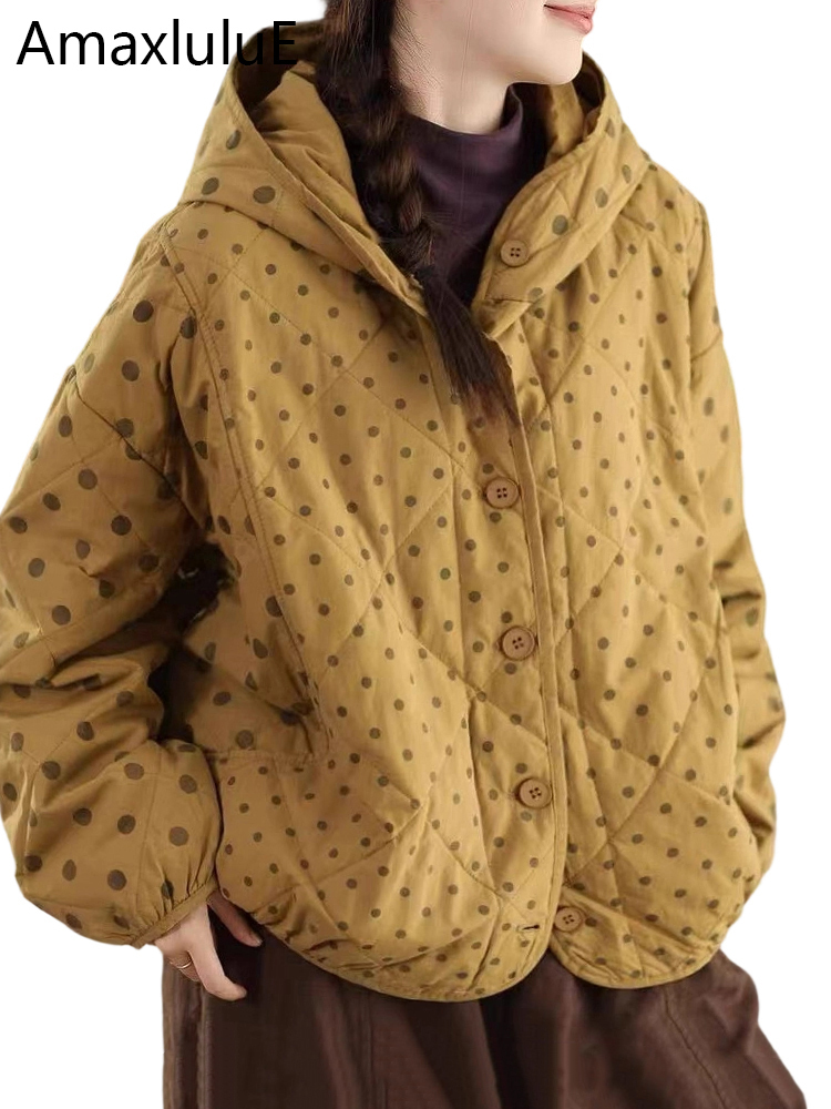 Women'S Fashion Parka - Amax LuluE Cappotti invernali Boemia Moda
