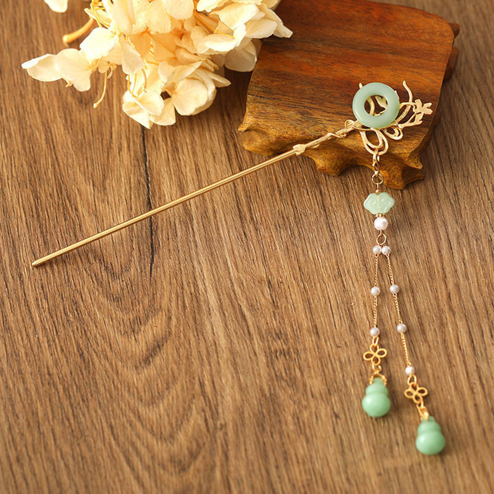 Women Fashion Jewellery - Forcina per capelli in vetro stile