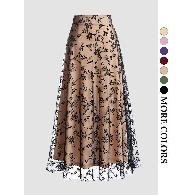 Women'S Fashion In The 50S - Gonna in tulle tinta unita stile