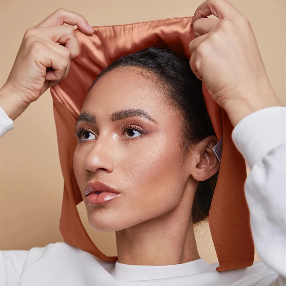 Women'S Fashion Visor - Berretto Hijab in raso modale Islam