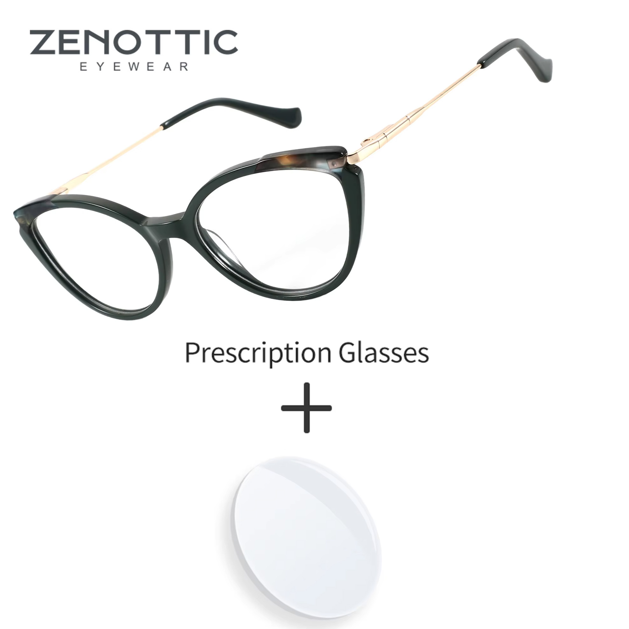 Women'S Fashion Glasses With Clear Lenses - ZENOTTIC Occhiali da vista a forma