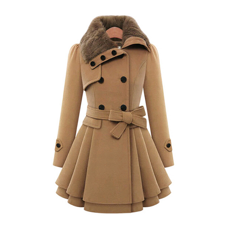 Sherpa Coat Women - Cappotti Sherpa lunghi in lana invernale