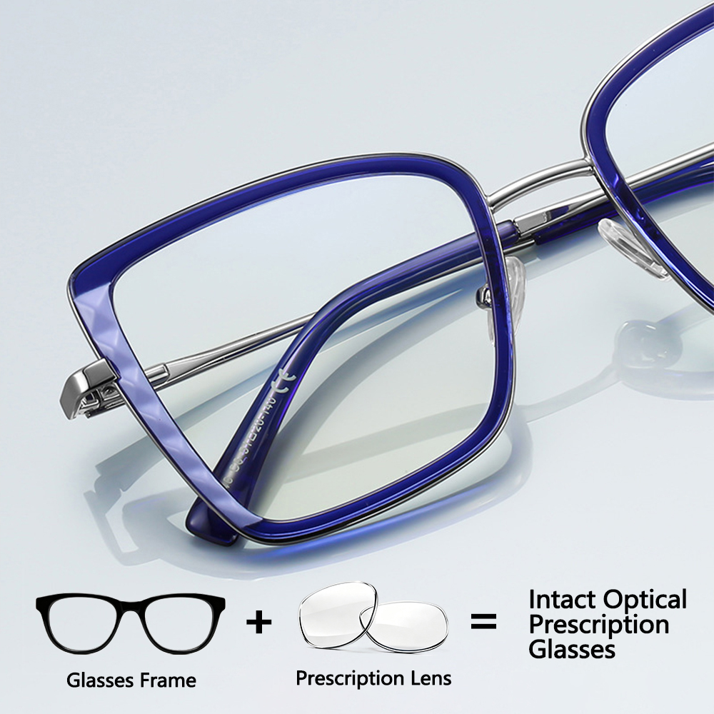 Women'S Fashion Glasses With Clear Lenses - Occhiali da Vista Cat Eye per