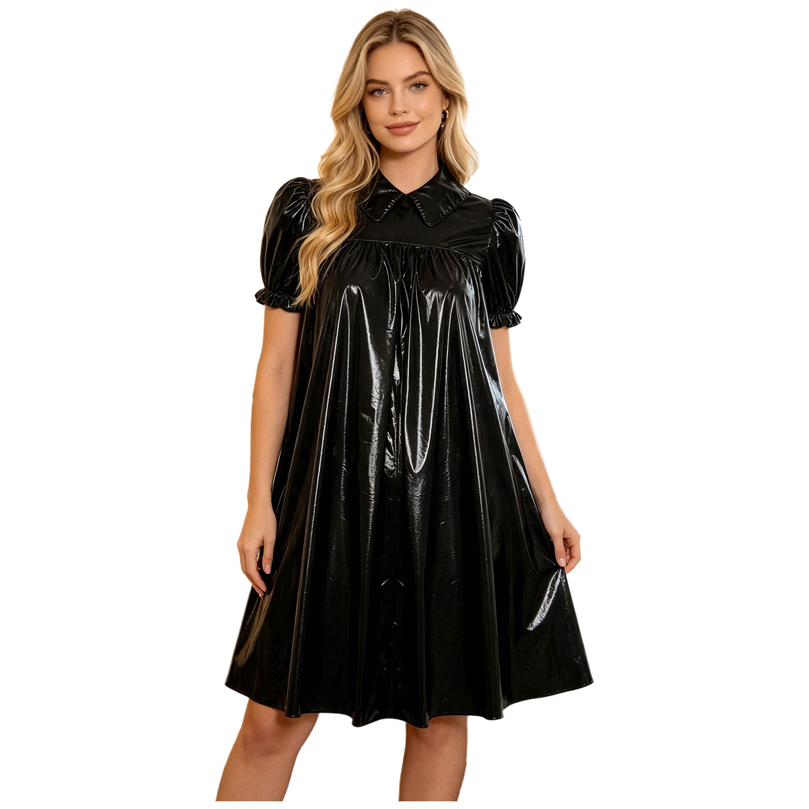 Abito Babydoll Lucido in PVC p - Women'S Fashion Victorian recensione e prezzo