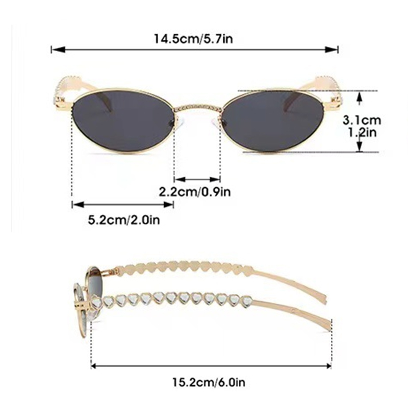 1 paio di occhiali con gioiell - Women Fashion Jewellery recensione e prezzo