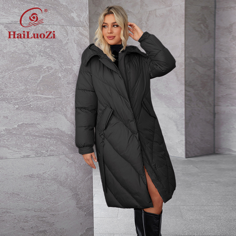 HaiLuoZi 2024 donna inverno Pl - Women'S Fashion Parka recensione e prezzo